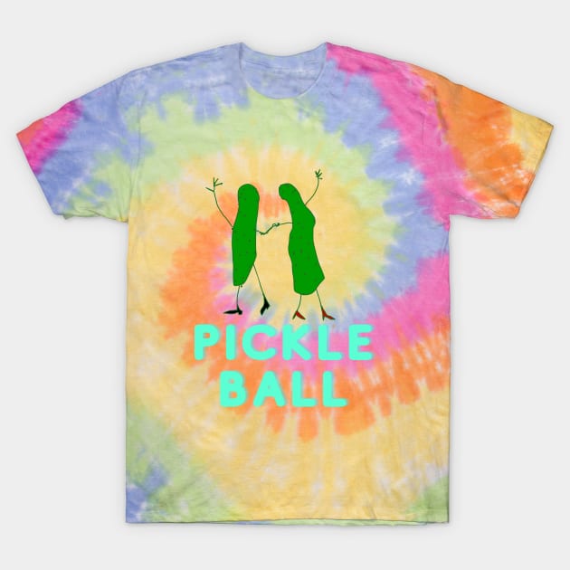 Pickle Pickleball Ball Dancing Funny T Shirt Funny Tee Badly Drawn Bad Drawing